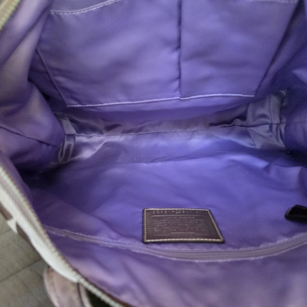 Coach Y2K Poppy Op Art Glam Tote In Metallic Bronze - Picture 14 of 16